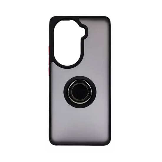 Case with Support Ring for Oppo Reno11 Smoked Black